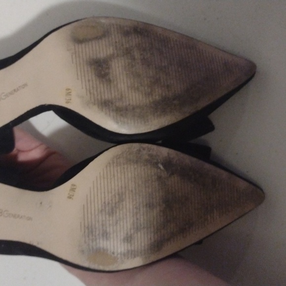 Classy black heel with bow and gold accents 6m bcbgeneration - Picture 8 of 11